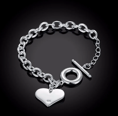 Armband "Big Heart" für Damen - 925 Sterling Silber