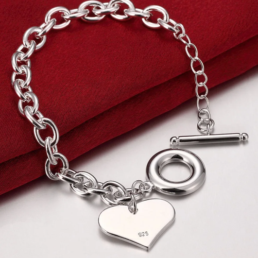 Armband "Big Heart" für Damen - 925 Sterling Silber