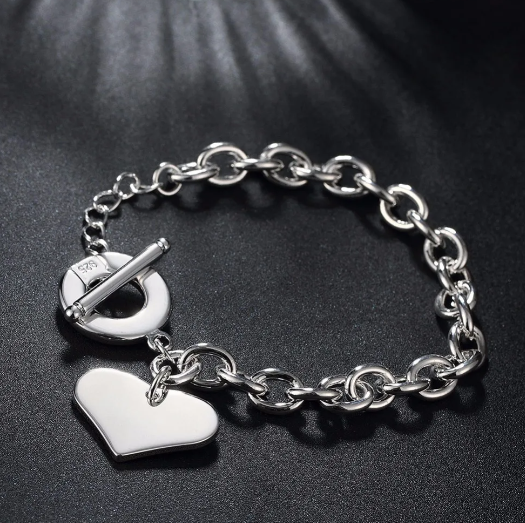 Armband "Big Heart" für Damen - 925 Sterling Silber