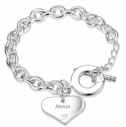 Armband "Big Heart" für Damen - 925 Sterling Silber